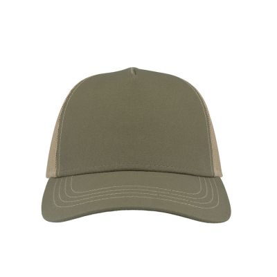 Бейсболка RAPPER CANVAS-S, 5 клиньев, пластиковая застёжка, оливковый, хаки-7