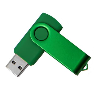USB flash-карта DOT (16Гб), зеленый, 5,8х2х1,1см, пластик, металл-1