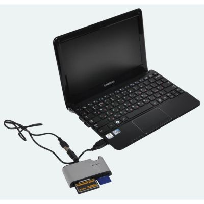 Картридер универсальный, серебристый-2