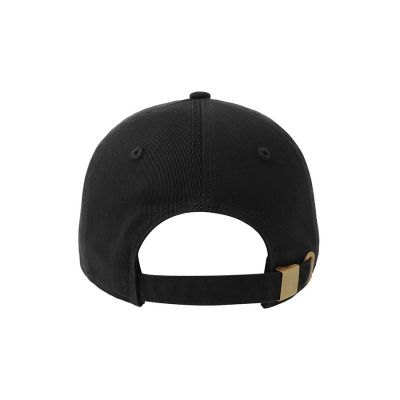 Бейсболка DAD HAT-S, 5 клиньев, металлическая застежка, черный-3
