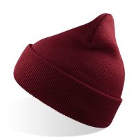 Шапка вязаная двойная 'Wind', с отворотом_коричневый,100% акрил