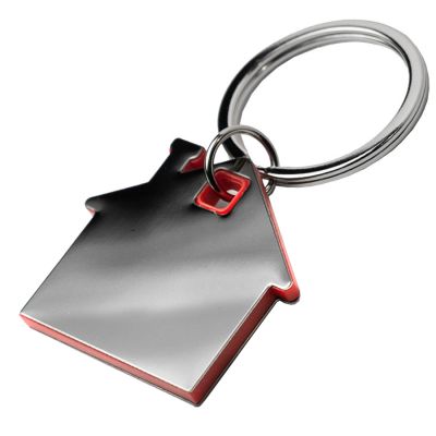 Брелок TONER HAUS; 4,1 x 3,7 x 0,5 см; красный, металл/пластик, черный, красный-0
