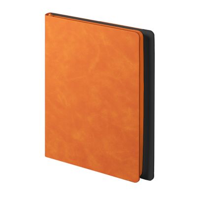 Ежедневник недатированный Solas, формат А5, с магнитом, оранжевый, кремовый блок в линейку-0