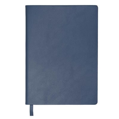 Бизнес-блокнот LADY, формат А5, темно-синий, блок в клетку-1