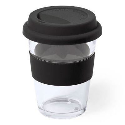 Стакан DURNOX с силиконовой крышкой, черный-0