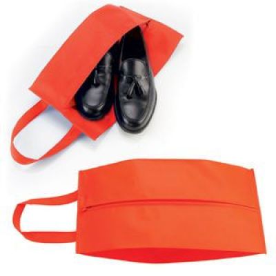 Футляр для обуви на молнии 'HAPPY TRAVEL', красный, нетканка , 20*42*15 см, ярко-красный-0