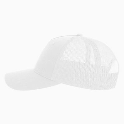 Бейсболка ZION, 5 клиньев, пластиковая застежка, белый-2