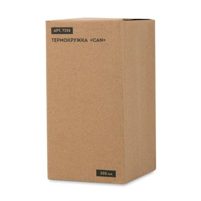 Термокружка CAN, 300мл, серебристый-4