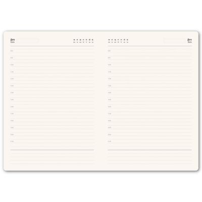 Ежедневник недатированный портфолио Mark,формат А5, в линейку, бордовый-4