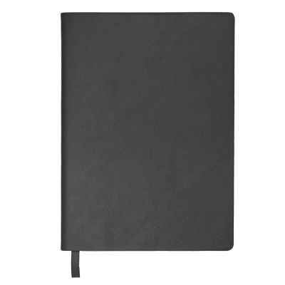 Бизнес-блокнот LADY, формат А5, черный, блок в клетку-1