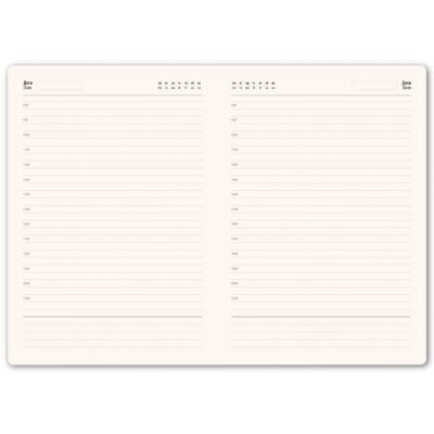 Ежедневник недатированный Boomer, А5,  темно-коричневый, кремовый блок в линейку, без обреза-5