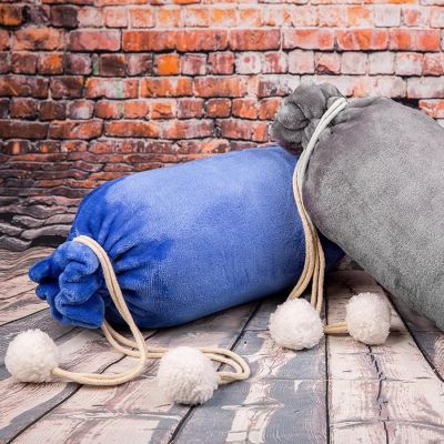 Плед GRADIENT в подарочном мешке, 130х150 см, полиэстер  280 гр/м2, серый-2