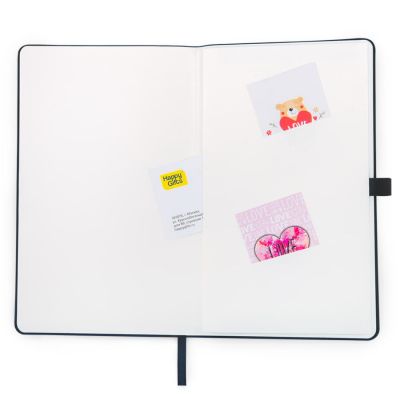 Бизнес-блокнот А5 FLIPPY, формат А5, в линейку, черный-10