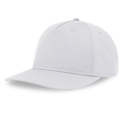 Бейсболка RAY-S, 5 клиньев, застежка на липучке, белый-0