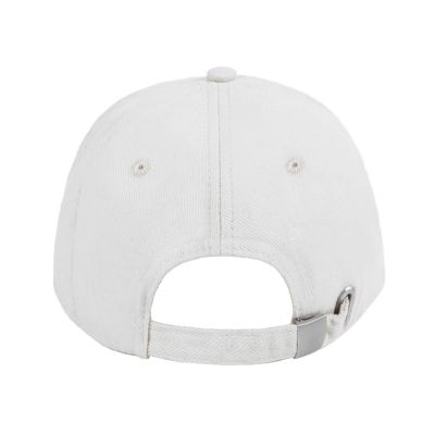 Бейсболка OPTIMA S, 5 клиньев, металлическая застежка, белый-4