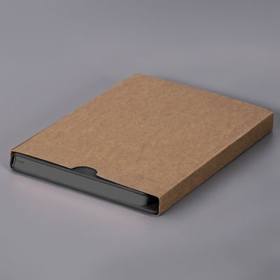 Ежедневник недатированный Solas, формат А5, с магнитом темно-серый, кремовый блок в линейку-5