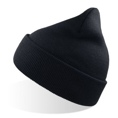 Шапка вязаная  двойная Wind-S, темно-синий-0