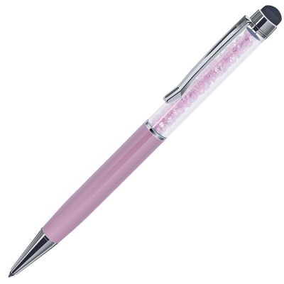 Ручка шариковая со стилусом STARTOUCH, розовый, серебристый-0