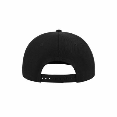 Бейсболка SNAP BACK, 6 клиньев, пластиковая застежка, черный, серый-5