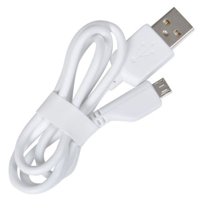 Универсальное зарядное устройство 'Plain' (2800mAh) с фонариком, белый-6