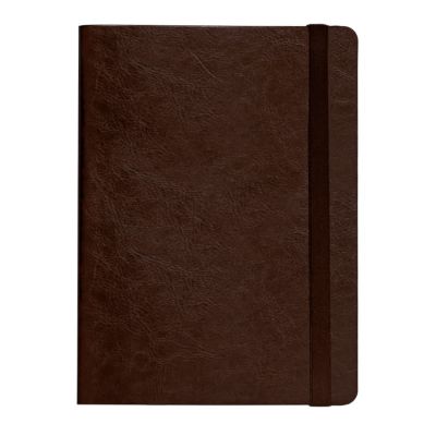 Ежедневник недатированный Boomer, А5,  темно-коричневый, кремовый блок в линейку, без обреза-1