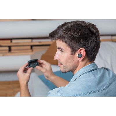 Беспроводные наушники ACCESSTYLE DENIM TWS, черные, черный-3