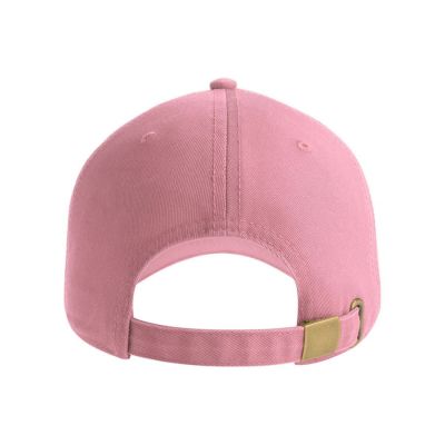 Бейсболка FRASER, органический хлопок, 6 клиньев, металлическая застежка, розовый-2