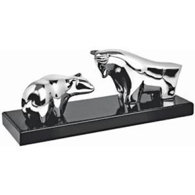 Стела 'Быки и Медведи', серебристый-0