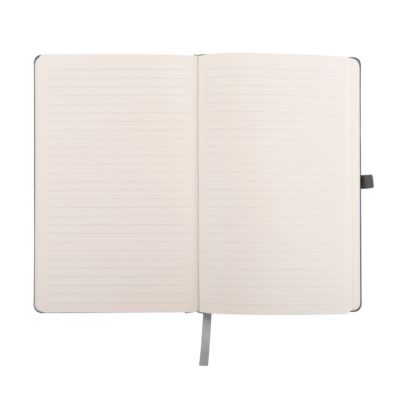 Бизнес-блокнот 'Justy', 130*210 мм, серый, твердая обложка,  резинка 7 мм, блок-линейка-3