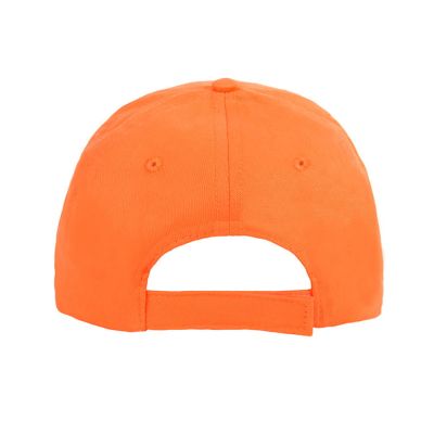 Бейсболка LIGHT, 5 клиньев,  застежка на липучке, оранжевый-4