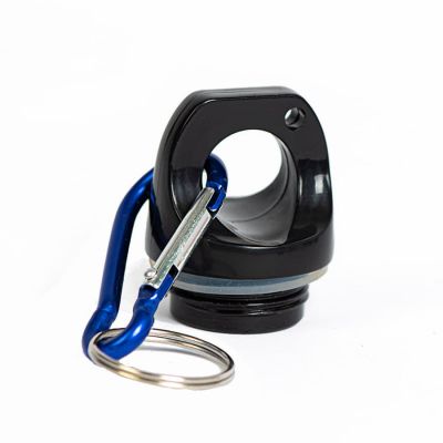 Бутылка для воды с карабином MENTO, 400мл, синий-1