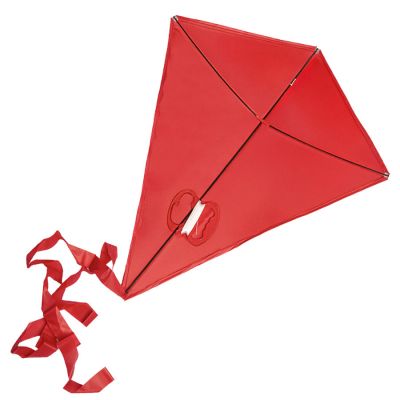 Воздушный змей 'РОМБ', ярко-красный-0