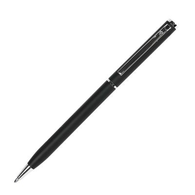 Ручка шариковая SLIM, глянцевый корпус, черный-0
