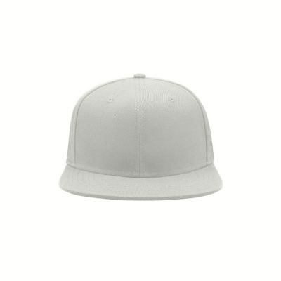 Бейсболка SNAP BACK, 6 клиньев, пластиковая застежка, белый-4