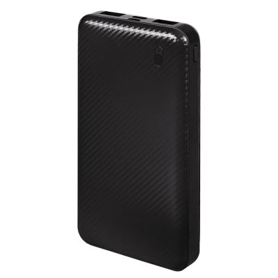 Универсальный аккумулятор Rib 10 (10000 мАч), черный, 13,5х6.8х1,5 см-0