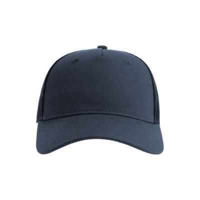 Бейсболка ZION, 5 клиньев, пластиковая застежка, темно-синий-3