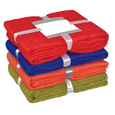 Плед MOHAIR, 130х150 см,  акрил, оранжевый-2