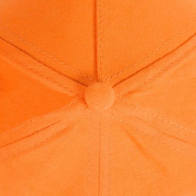 Бейсболка STANDARD, 5 клиньев, металлическая застежка, оранжевый-5