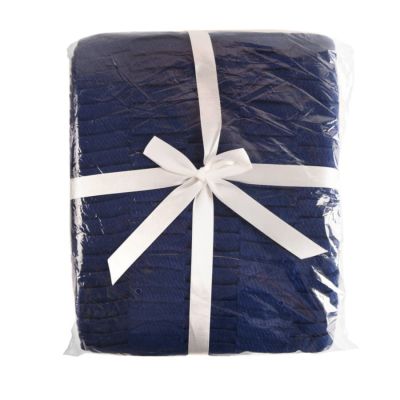 Плед WAVE, 130х150 см, акрил 180гр/м2, синий-2