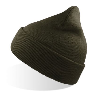 Шапка вязаная  двойная Wind-S, оливковый-0