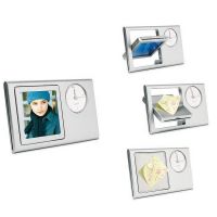 Часы  'Берма' с фоторамкой и магнитами для записок, белый