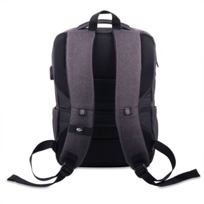 Функциональный рюкзак CORE с RFID защитой, тёмно-серый, голубой-9