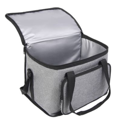 Термосумка с карманом POCKET, серый меланж-3