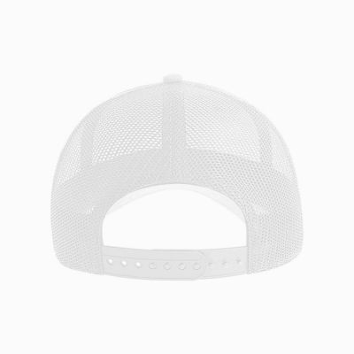 Бейсболка ZION, 5 клиньев, пластиковая застежка, белый-4