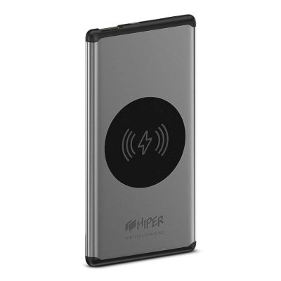 Универсальный аккумулятор NANO V Silver 5000 мАч, с беспроводной зарядкой в алюминиевом корпусе, серебристый-0