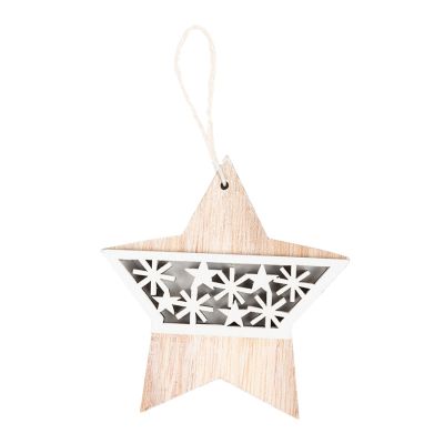 Украшение новогоднее STARRY, белый, бежевый-0