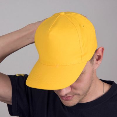 Бейсболка OPTIMA S, 5 клиньев, металлическая застежка, ярко-красный-2