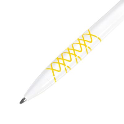 Ручка шариковая N11, белый, желтый-1