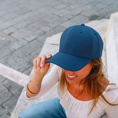 Бейсболка DYE FREE, 6 клиньев, пластиковая застежка, серый-4