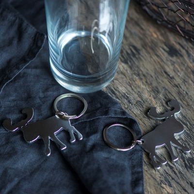 Брелок-открывалка 'Рудольф', серебристый-2